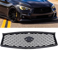 For 2014 2015 2016 2017 Infiniti Q50 Black Front Upper Grille Mesh Grill