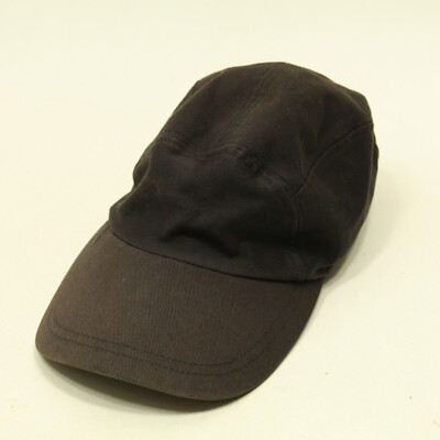 GAP Strap Back Hat Black Adjustable S/M Large Brim Casual Cap Twill Cotton USA