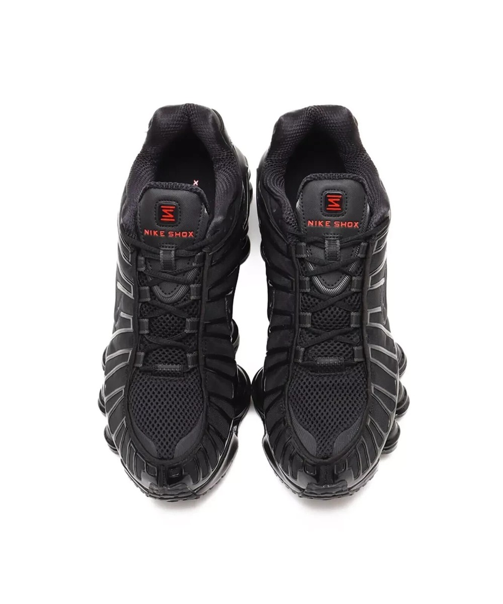 Nike Shox TL Black Metallic Hematite Max Orange Black AV3595