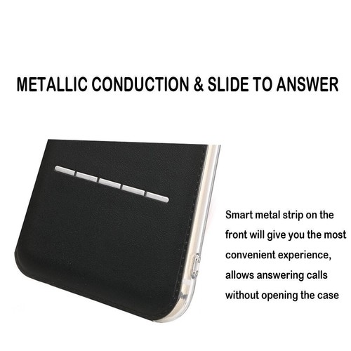 Book Case Display Window Protective Flip Magnetic Call Stylish Cover For Sony - Picture 9 of 16