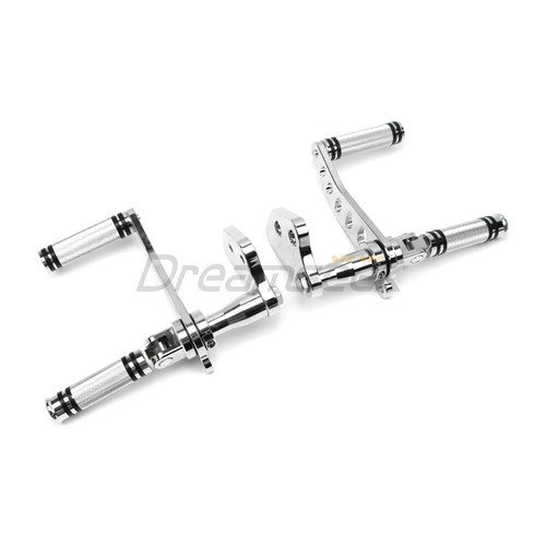 Forward Control Chrome Foot Pegs for Harley Dyna Low Rider FXDL 1993-2017 FXDB - Picture 3 of 12