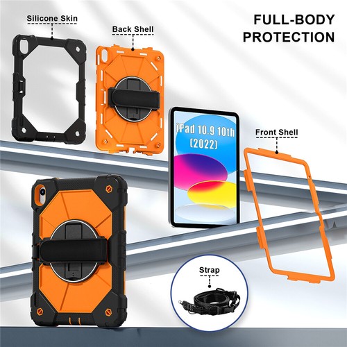 Für iPad 5/6/7/8/9/10/11. Gen A16 2025 Starkstrapaz Stoßdämpf Etui Ständer Case - Bild 6 von 122