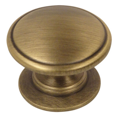 Cosmas Cabinet Hardware Brushed Antique Brass Cabinet Knob #4702BAB