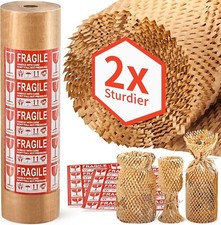 Honeycomb Packing Paper 15"x213' Bubble Packing Wrap for Packing/Shipping/Moving