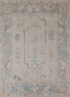 Floral Vegetable Dye Turkish Oushak Oriental Area Rug 6'x8' Hand-knotted Carpet