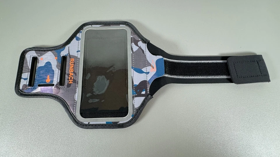 Armband Case for Phone w/ Card Slot | Universal Compatibility | Blue & Grey Camo - Image 2 of 4