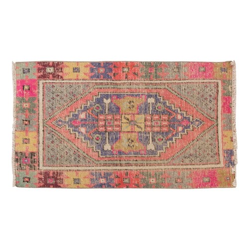 Floor Rug,Small Rug,Oushak Rug,Turkish Rug,Vintage Rug,2.2 x 3.7 feet