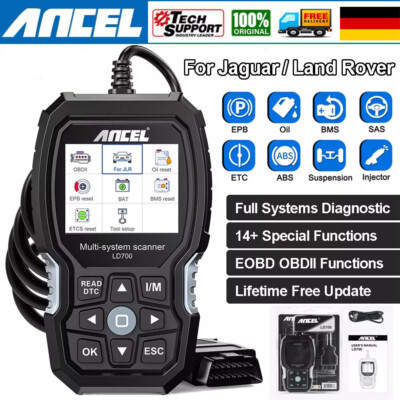 ANCEL LD700 OBD2 Scanner All Systeme Auto Diagnose DPF Öl Reset für Land Rover