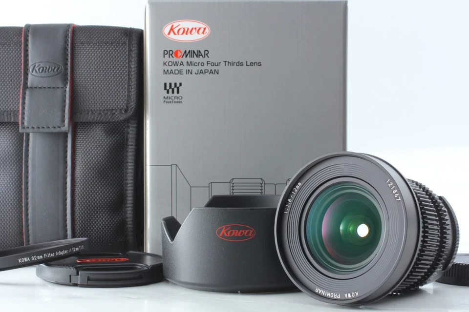 [Sin usar] Lente de cine Kowa Prominar 12 mm f1,8 MFT micro cuatro tercios de JAPÓN #568 Foto 2 de 4