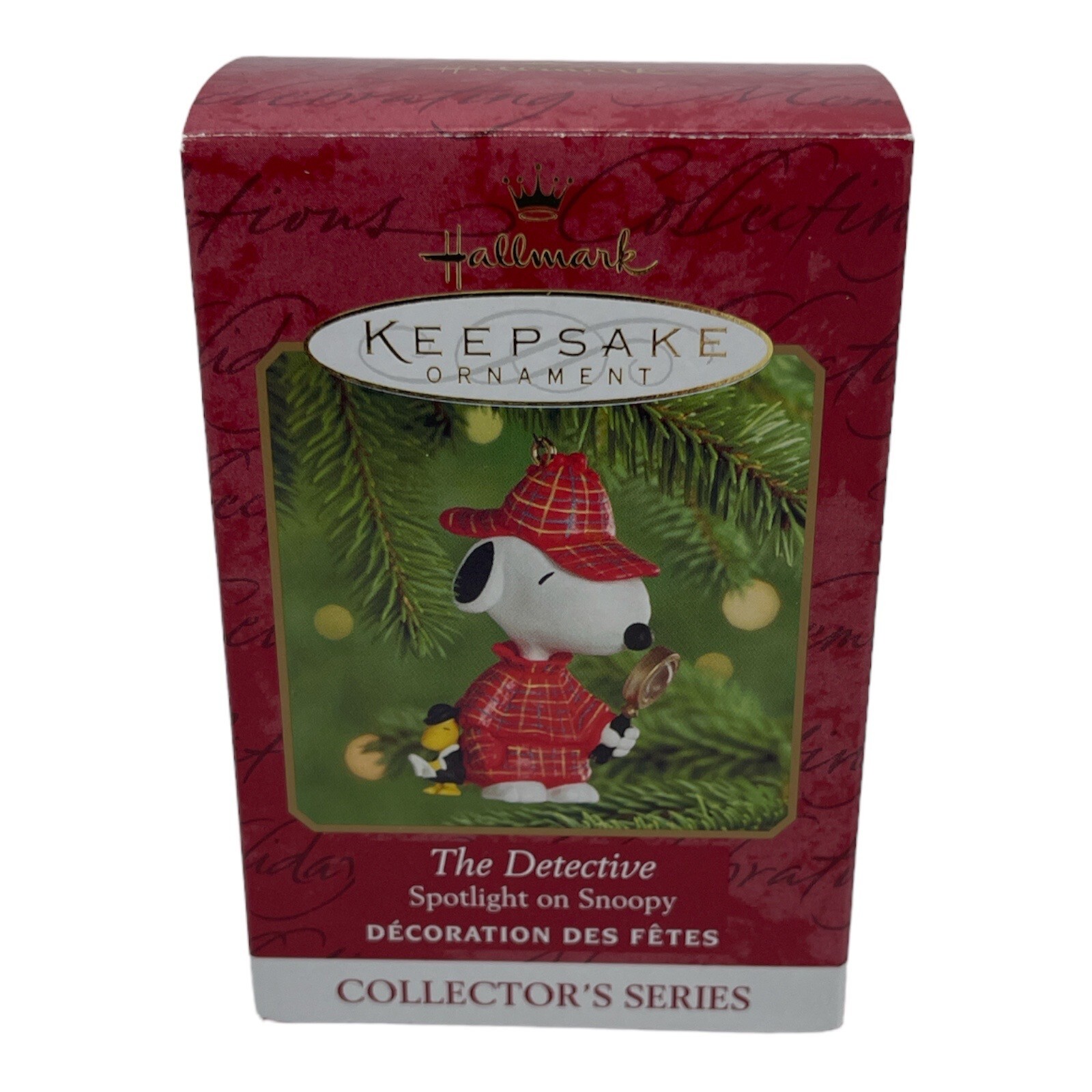 Hallmark keepsake peanuts ornament the detective spotlight on snoopy