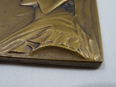 Médaille Alsace 1919 – Coiffe Régionale – Bronze – Signée Georges-Henri Prud'homme