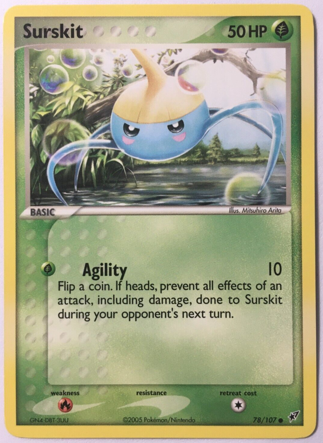 POKEMON SURSKIT 78/107 EX DEOXYS COMMON NEAR MINT