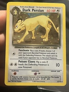 Dark Persian - 6/110 - Pokemon Legendary Collection Holo Rare Card WOTC LP