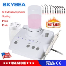 FDA-Cavitron Dental Ultrasonic Piezo Scaler + 2*Bottles 5/10* Tips Fit EMS