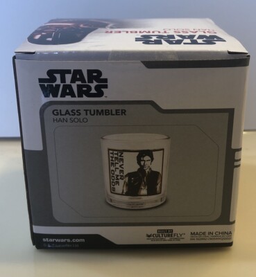 Star Wars Fall 2022 CULTUREFLY Scoundrels HAN SOLO Glass Tumbler MINT IN BOX