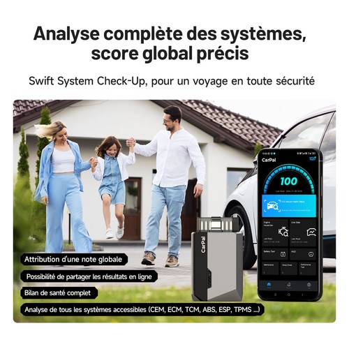 TOPDON Carpal-E Appareil de diagnostic automobile OBD2 6Reset Bluetooth TPMS ABS - Photo 4/9