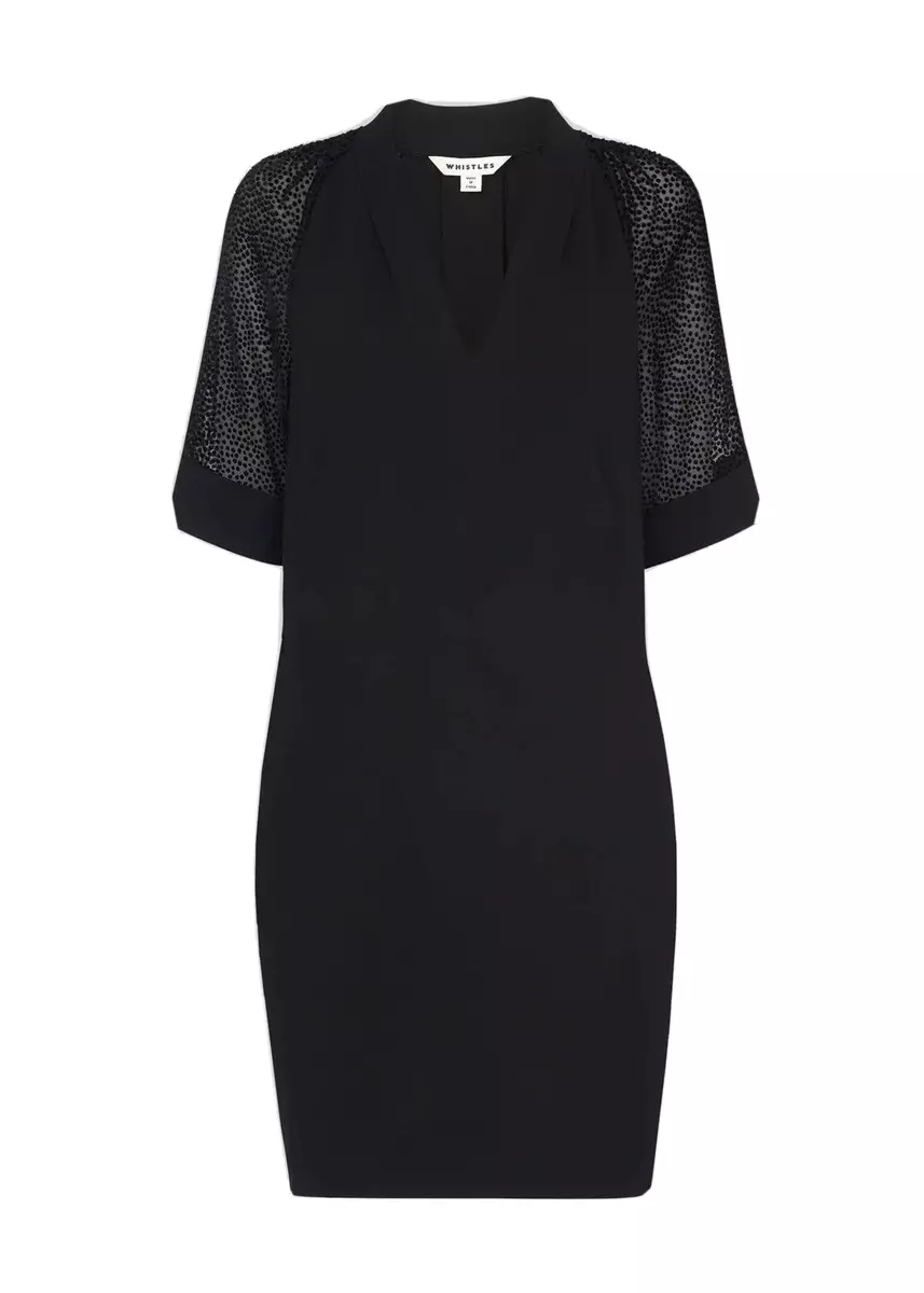 Lina dobby sleeve clearance dress