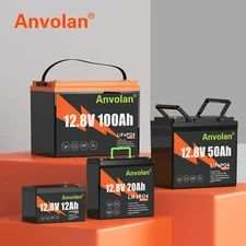 Mini LiFePO4 Battery 100Ah 50Ah 20Ah 10Ah 12V Lithium Iron Phosphate Battery
