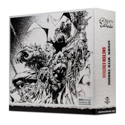 Mcfarlane Spawn w/ Throne Sketch Edition Gold Label SDCC