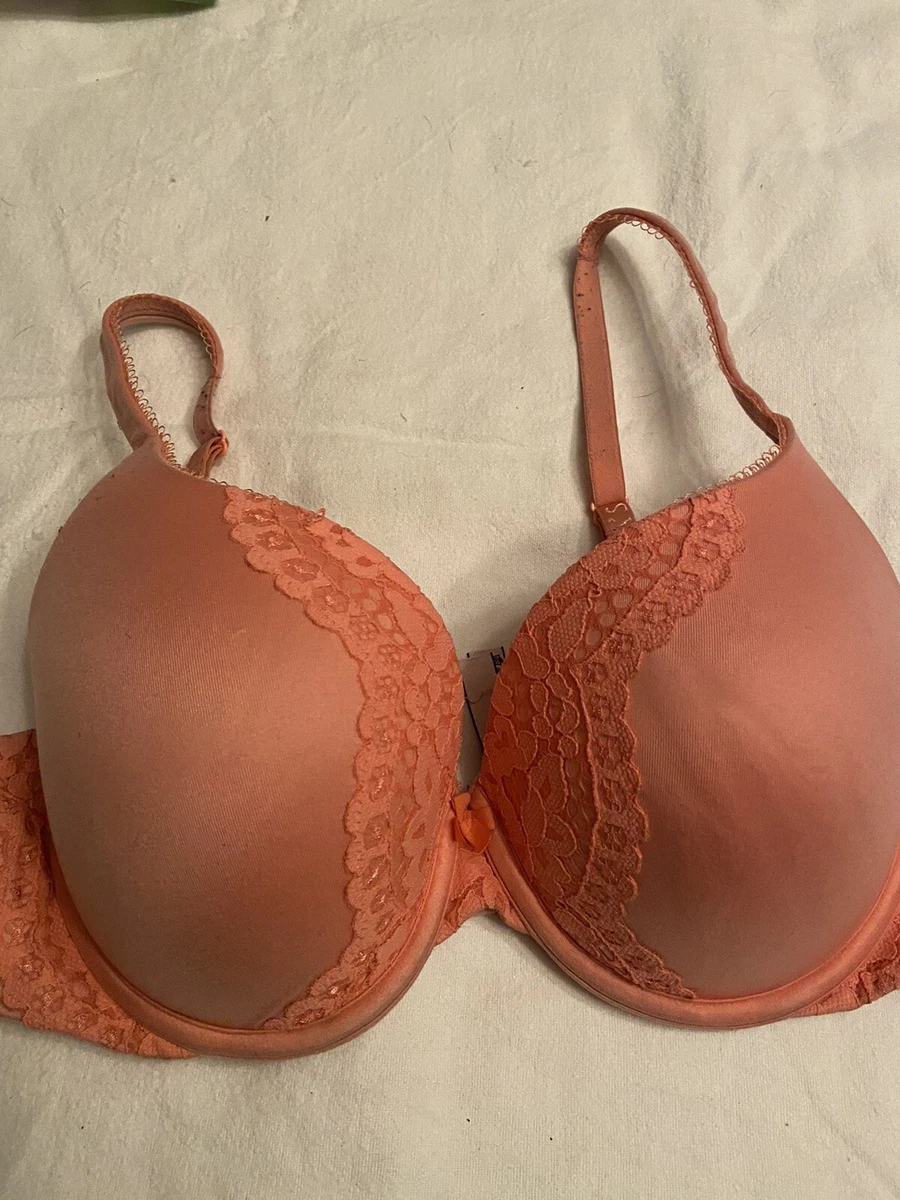 VICTORIA SECRET 34DD BODY BY VICTORIA PERFECT SHAPE PUSH-UP BRA Orange?