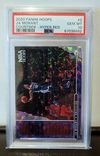 2020 Panini Hoops Ja Morant Courtside Hyper Red PSA GEM-MT 10 💎 POP 1 eBay 1/1