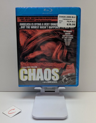 Chaos (Blu-Ray 2005) Code Red Rare HTF OOP Horror BRAND NEW SEALED