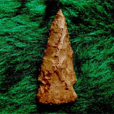 Flint Knapped Chipped Stone Projectile Point Arrowhead Ownership History N/A