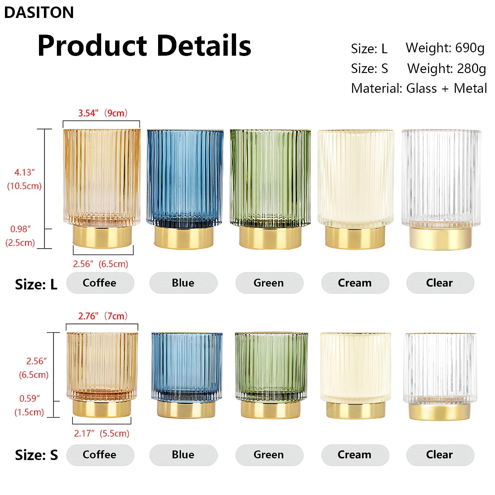 Makeup Brush holder Organizer,Crystal Cosmetic Makeup Brush Glass Brushes Sto...