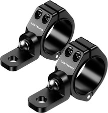 Thicken UTV LED Light Bar Mounts 2PCS, Heavy Duty CNC Aluminum 360 Adjustabl...