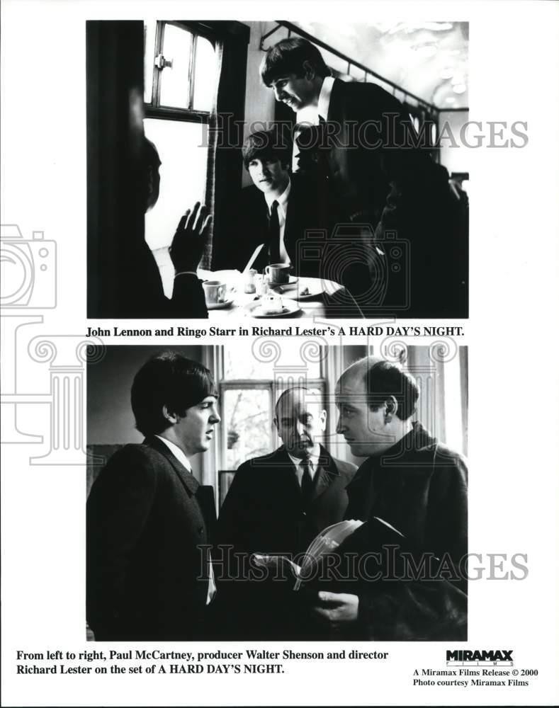 2000 Press Photo Producer, director and stars on the set of 
