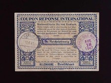 DR Internationaler Antwortschein IAS 18 Berlin 1941 verwendet Denver,USA 1947 !!