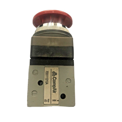 CompAir Maxam 703111210A 3/2-Wege G1/8 rot Druckknopf Pneumatikventil