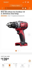 Milwaukee M18 1/2" 18V Cordless Drill/Driver 2606-20 (Tool Only)