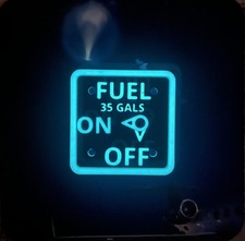 Glow In The Dark Cessna 150/152 Fuel Selector Placard 35 Gallons MC0410218-10 