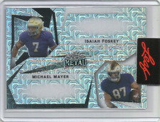 MICHAEL MAYER ISAIAH FOSKEY 2023 Leaf MOJO #1/1 Pre Production Proof NOTRE DAME