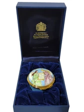 Trinket Pill Box VTG Halcyon Days Golden Rule Mary Kay England Enamel Collection