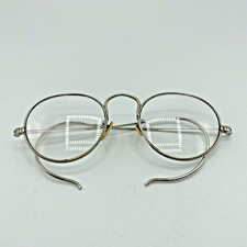 Vintage Metal Silver Color Rim Eyeglasses Windsor Style