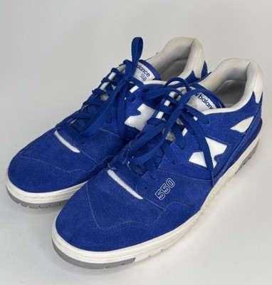 New Balance 550 Sneakers Mens 12 Suede Pack Team Royal Lace Up Shoes BB550VNA