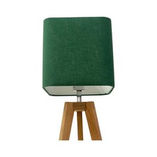 Lampshade Dark Green Textured 100% Linen Rounded Square Light Shade