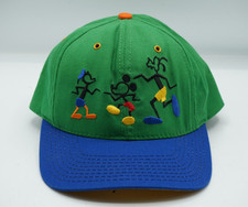 Vintage 90s Disney  s Jammin Mickey Donald Goofy Snapback Hat One Size
