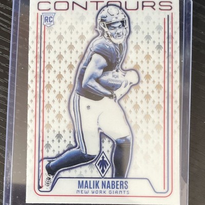 Panini Phoenix Malik Nabers Rookie Insert Contours #CON-MNS New York Giants