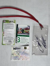 IndyCar Garage Pass 2005 California Speedway Jimmy Kite Autographed Racing Y2K