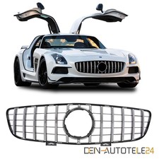 K&Uuml;HLERGRILL PANAMERICANA PASSEND F&Uuml;R MERCEDES SLS AMG C197 R197 GL&Auml;ZEND CHROM