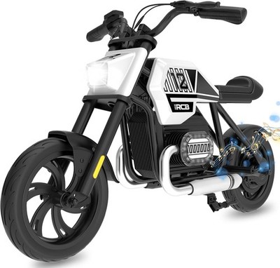RCB R9 Kinder Elektromotorrad, Aufsitzmotorrad mit Lautsprecher, 3 Gang Mod