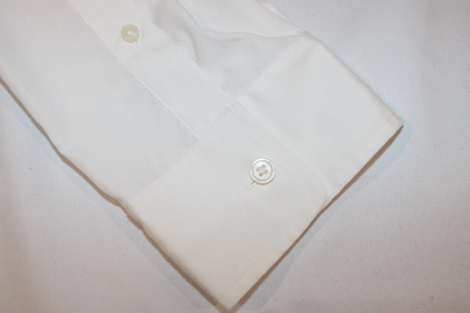 Vince Men's White Cotton Button Down Dress Shirt Size XL $195 Reverse Placket - Image 4 of 4