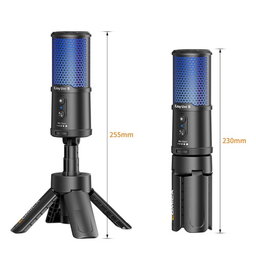 Comica Ejoy Uni S USB Microphone 48kHz/24bit Studio Recording Dynamic RGB Light - Picture 11 of 12