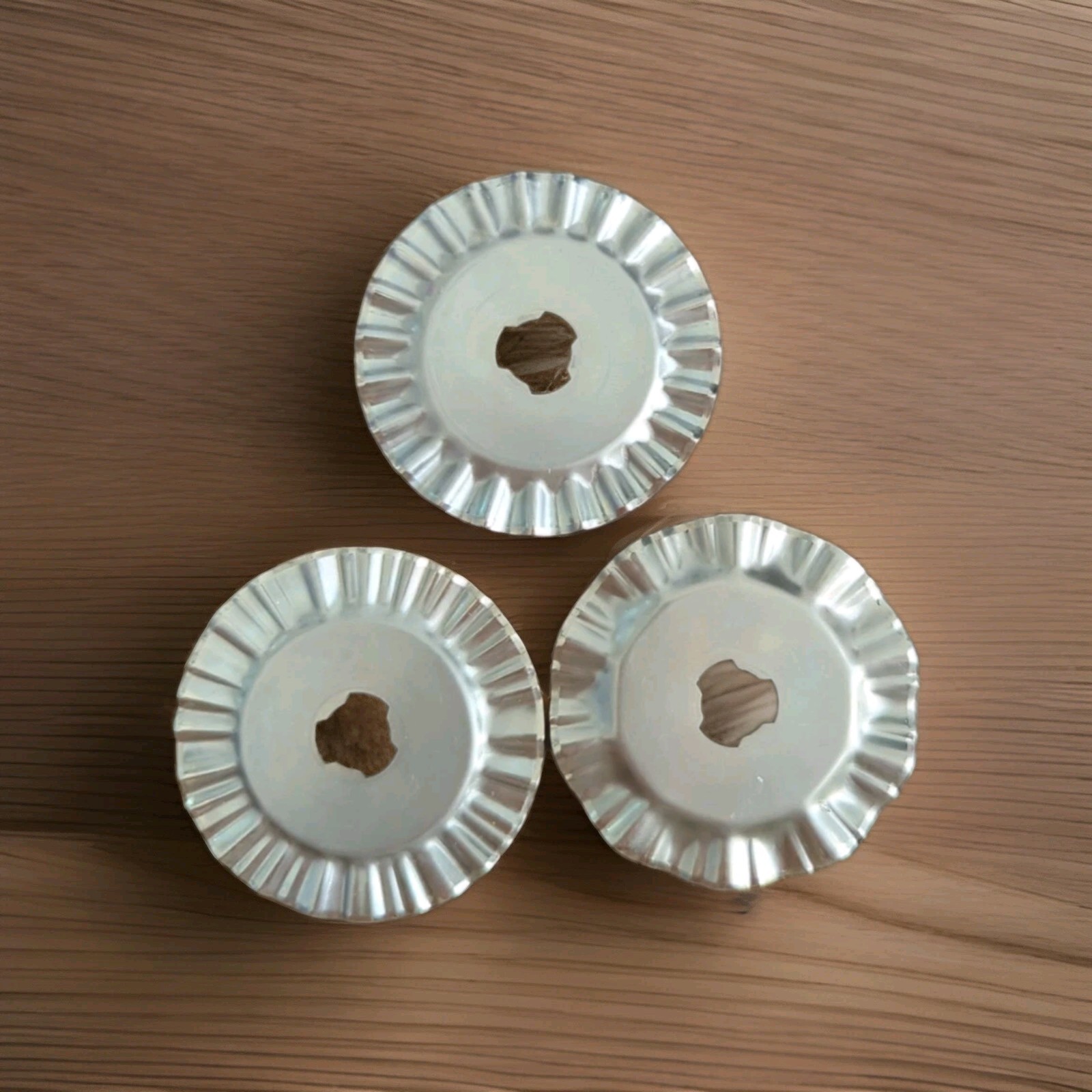 Fiskars 45 mm Rotary Blades- Deckle, Scallop, Victorian Lot Of 3