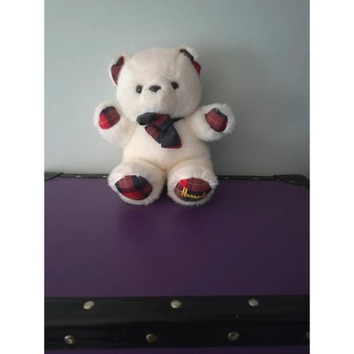 Harrods Piper Mitte 1990er Vintage Highland Tartan Sammlerstück Teddybär