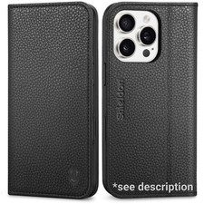 SHIELDON Leather Case for iPhone 16 PRO 6.3