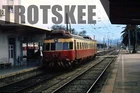 35mm Slide CP Portugal Railways Diesel Railcar 030317 Coimbra 2003 Portuguese